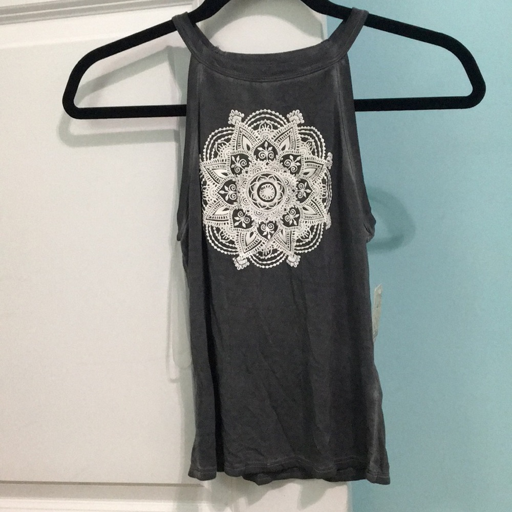 Gray crop top